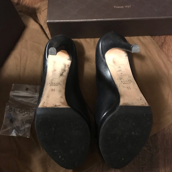 Gucci horsebit peep toe pumps - Picture 3 of 4